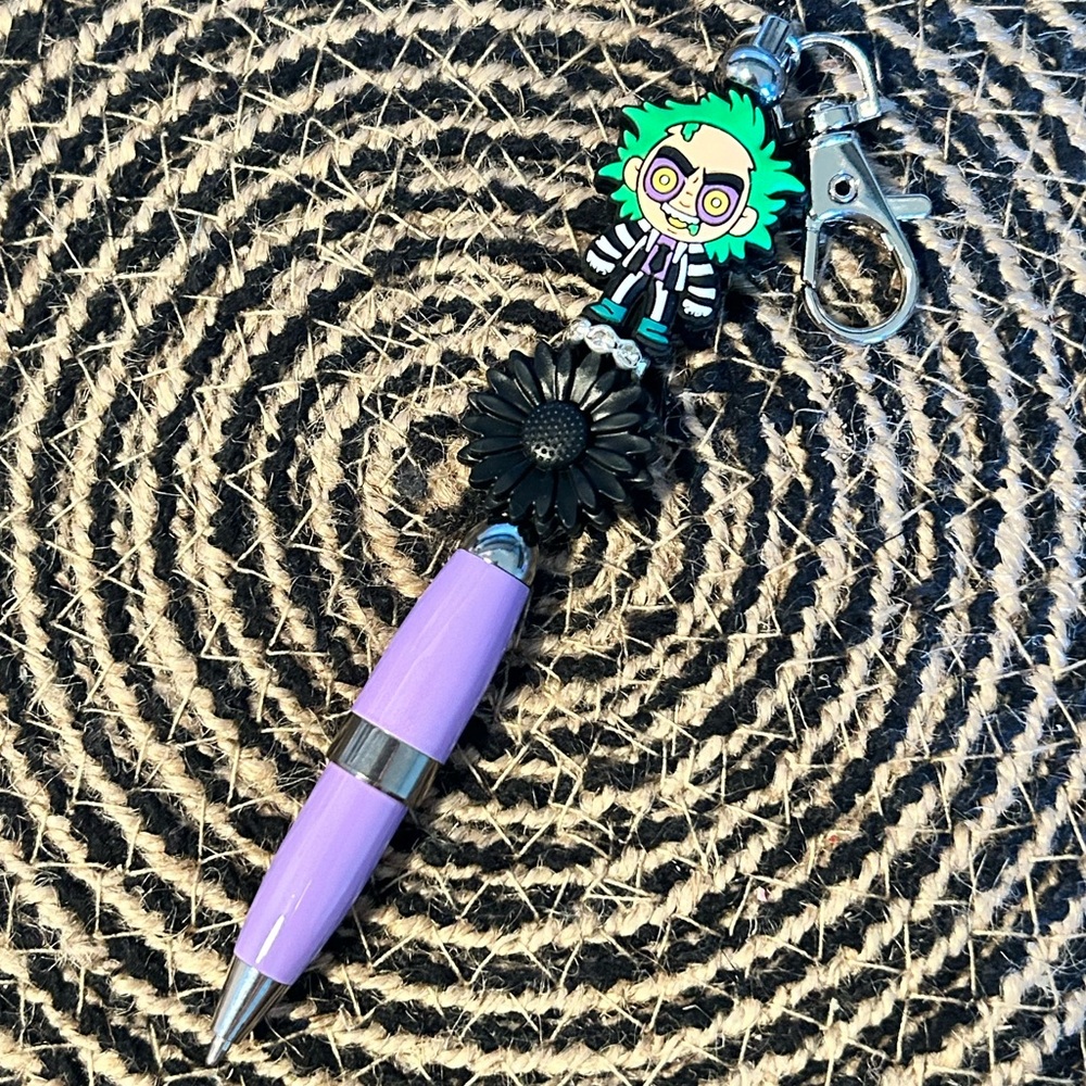 Beetle Juice Beaded Pen